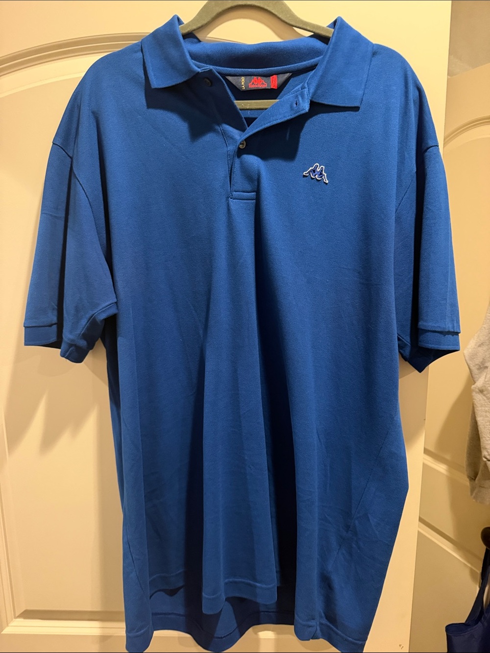 Kappa Men's Blue Polo with Embroidered Logo